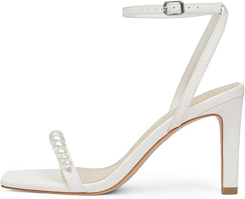 Womens Heels Square Open Toe Strappy - Image 4