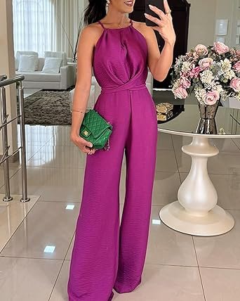 Women's Halter Jumpsuits Sleeveless