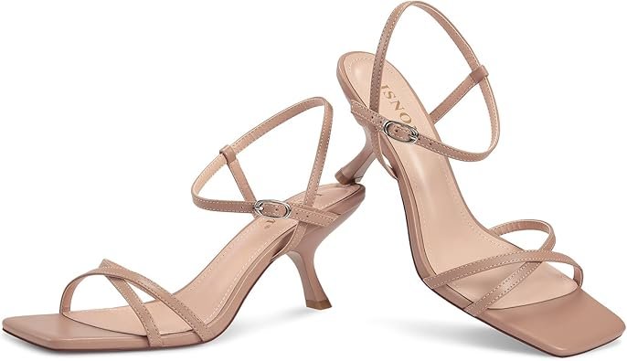 Strappy Heels for Women Kitten Heel - Image 2