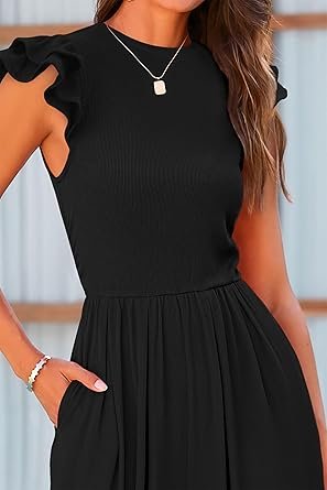 Ruffle Cap Sleeve Romper - Image 12