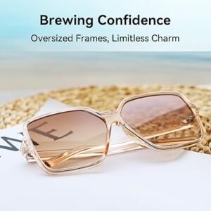 Oversized Square Sunglasses for Women