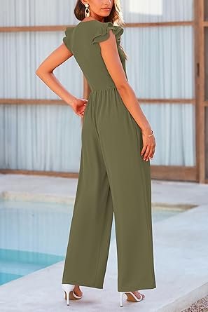 Ruffle Cap Sleeve Romper - Image 14