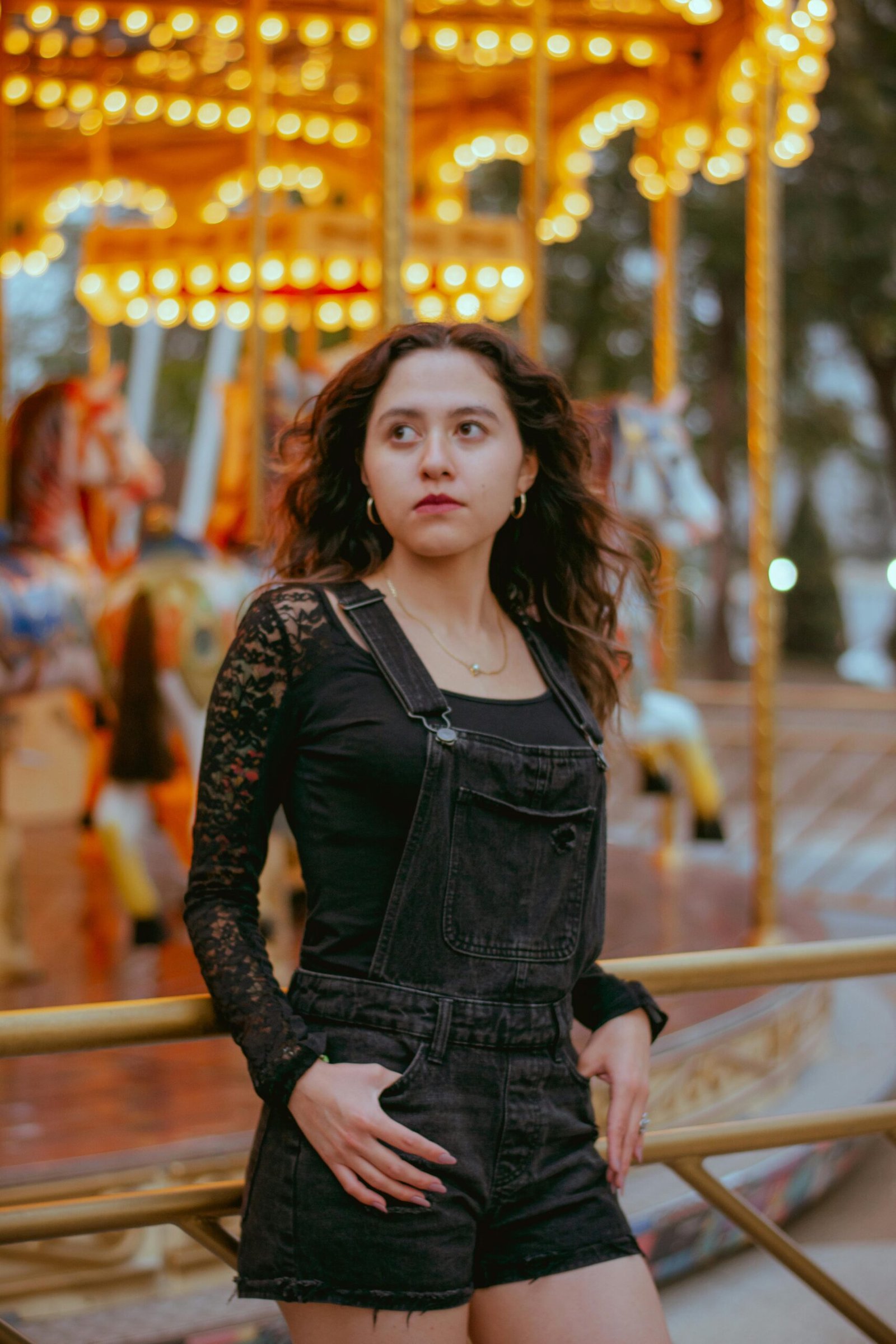 Omoone Women's 3/4 Sleeve Denim Crop Top Tie Knot Shirt Cardigan - Image 2